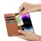 iCarer Wallet Case 2in1 iPhone 14 Pro Leather Flip Case Anti-RFID brown (WMI14220726-BN) - Apple Cases - Cases - Techbox