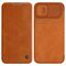 Nillkin Qin Leather Pro Case iPhone 14 Plus Camera Cover Holster Cover Flip Case Brown | Techbox