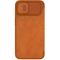 Nillkin Qin Leather Pro Case iPhone 14 Plus Camera Cover Holster Cover Flip Case Brown | Techbox