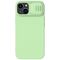Nillkin CamShield Silky Silicone Case iPhone 14 Plus case with camera cover green | Techbox
