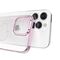 Silicone case with Swarovski crystals Kingxbar Wish Series for iPhone 14 Plus - pink | Techbox