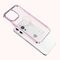 Silicone case with Swarovski crystals Kingxbar Wish Series for iPhone 14 Plus - pink | Techbox