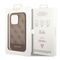 Guess GUHCP14LG4GLBR iPhone 14 Pro 6,1" brązowy/brown hard case 4G Stripe Collection - Apple Cases - Cases - Techbox