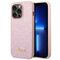 Guess GUHCP14XHGGSHP iPhone 14 Pro Max 6,7" różowy/pink hard case Glitter Script | Techbox