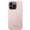 Guess GUHCP14XHGGSHP iPhone 14 Pro Max 6,7" różowy/pink hard case Glitter Script | Techbox