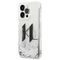 Karl Lagerfeld KLHCP14LLBKLCS iPhone 14 Pro 6,1" srebrny/silver hardcase Liquid Glitter Big KL - Apple Cases - Cases - Techbox