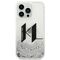 Karl Lagerfeld KLHCP14LLBKLCS iPhone 14 Pro 6,1" srebrny/silver hardcase Liquid Glitter Big KL - Apple Cases - Cases - Techbox