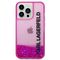 Karl Lagerfeld KLHCP14LLCKVF iPhone 14 Pro 6,1" różowy/pink hardcase Liquid Glitter Elong - Apple Cases - Cases - Techbox