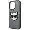 Karl Lagerfeld KLHCP14LSAPCHG iPhone 14 Pro 6,1" hardcase srebrny/silver Saffiano Choupette Head Patch | Techbox