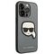 Karl Lagerfeld KLHCP14LSAPKHG iPhone 14 Pro 6,1" srebrny/silver hardcase Saffiano Karl`s Head Patch - Apple Cases - Cases - Techbox