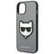 Karl Lagerfeld KLHCP14MSAPCHG iPhone 14 Plus 6,7" hardcase srebrny/silver Saffiano Choupette Head Patch | Techbox