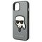 Karl Lagerfeld KLHCP14MSAPKHG iPhone 14 Plus 6,7" srebrny/silver hardcase Saffiano Karl`s Head Patch - Apple Cases - Cases - Techbox