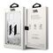 Karl Lagerfeld Liquid Glitter Big KL case for iPhone 14 - silver | Techbox