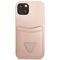 Guess GUHCP13SPSATPP iPhone 13 mini 5,4 "pink / pink hardcase SaffianoTriangle Logo Cardslot | Techbox