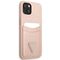 Guess GUHCP13SPSATPP iPhone 13 mini 5,4 "pink / pink hardcase SaffianoTriangle Logo Cardslot | Techbox