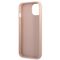 Guess GUHCP13SPSATPP iPhone 13 mini 5,4 "pink / pink hardcase SaffianoTriangle Logo Cardslot | Techbox