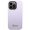 Guess GUHCP14LSLSMU iPhone 14 Pro 6.1" purple/purple hard case Silicone Vintage Gold Logo | Techbox