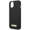 Guess GUHMP14MSBPLK iPhone 14 Plus 6.7" black/black hard case Silicone Logo Plate MagSafe | Techbox