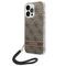 Guess GUOHCP14LH4STW iPhone 14 Pro 6.1 "brown / brown hardcase 4G Print Strap | Techbox