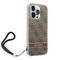 Guess GUOHCP14LH4STW iPhone 14 Pro 6.1 "brown / brown hardcase 4G Print Strap | Techbox