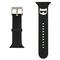 Karl Lagerfeld KLAWLSLCK Apple Watch Strap 42/44 / 45mm black / black strap Silicone Choupette Heads | Techbox
