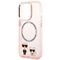 Karl Lagerfeld KLHMP14LHKCP iPhone 14 Pro 6.1" hardcase pink/pink Karl &amp; Choupette Aluminum Magsafe - Apple Cases - Cases - Techbox