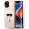 Karl Lagerfeld KLHMP14MSLKHLP iPhone 14 Plus 6,7" hardcase jasnoróżowy/light pink Silicone Karl`s Head Magsafe | Techbox