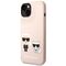 Karl Lagerfeld KLHMP14MSSKCI iPhone 14 Plus 6,7" hardcase jasnorÃ³Å¼owy/light pink Silicone Karl & Choupette Magsafe - Apple Cases - Cases - Techbox