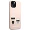 Karl Lagerfeld KLHMP14MSSKCI iPhone 14 Plus 6,7" hardcase jasnorÃ³Å¼owy/light pink Silicone Karl & Choupette Magsafe - Apple Cases - Cases - Techbox