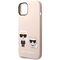 Karl Lagerfeld KLHMP14MSSKCI iPhone 14 Plus 6,7" hardcase jasnorÃ³Å¼owy/light pink Silicone Karl & Choupette Magsafe - Apple Cases - Cases - Techbox