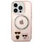 Karl Lagerfeld KLHMP14XHKCP iPhone 14 Pro Max 6.7 "hardcase pink / pink Karl &amp; Choupette Aluminum Magsafe - Apple Cases - Cases - Techbox