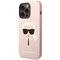 Karl Lagerfeld KLHCP14XSLKHLP iPhone 14 Pro Max 6.7 "hardcase pink / pink Silicone Karl`s Head | Techbox