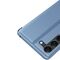 Clear View Case cover for Samsung Galaxy S23+ flip cover blue | Techbox