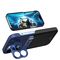 Leather Stand Case for iPhone 14 cover card wallet with stand blue - Apple Cases - Cases - Techbox