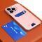 Leather Stand Case for Samsung Galaxy S23+ card wallet cover with stand pink | Techbox