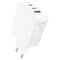 Acefast fast charger GaN (2x USB-C / USB-A) PPS / PD / QC4+ 65W white (A41) - Travel Chargers - Smartphone Chargers - Techbox