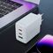 Acefast fast charger GaN (2x USB-C / USB-A) PPS / PD / QC4+ 65W white (A41) - Travel Chargers - Smartphone Chargers - Techbox