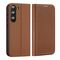 Dux Ducis Skin X2 case Samsung Galaxy S23+ flip case wallet stand brown | Techbox