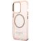 Guess Gold Outline Translucent MagSafe case for iPhone 13 Pro Max - pink - Uncategorized Cases (2) - Cases - Techbox