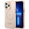 Guess GUHMP13LHTCMP iPhone 13 Pro / 13 6.1" pink/pink hard case Gold Outline Translucent MagSafe | Techbox