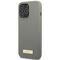 Guess GUHMP13LSPLG iPhone 13 Pro / 13 6.1" grey/grey hard case Silicone Logo Plate MagSafe - Apple Cases - Cases - Techbox