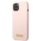 Guess GUHMP13MSBPLP iPhone 13 6.1" pink/pink hard case Silicone Logo Plate MagSafe - Apple Cases - Cases - Techbox