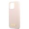 Guess GUHMP13XSPLP iPhone 13 Pro Max 6.7" pink/pink hard case Silicone Logo Plate MagSafe - Apple Cases - Cases - Techbox
