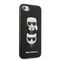 Karl Lagerfeld KLHCI8SAKICKCBK iPhone 7/8 / SE 2020 / SE 2022 black/black hardcase Saffiano Karl&amp;Choupette Head - Apple Cases - Cases - Techbox