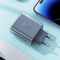 Acefast charger GaN 65W 3 ports (1xUSB, 2xUSB C) pink (A45) - Travel Chargers - Smartphone Chargers - Techbox