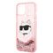 Karl Lagerfeld Glitter Choupette Head case for iPhone 14 Plus - pink - Apple Cases - Cases - Techbox