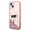 Karl Lagerfeld Glitter Karl's Head case for iPhone 14 Plus - pink - Apple Cases - Cases - Techbox