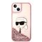 Karl Lagerfeld Glitter Karl's Head case for iPhone 14 Plus - pink - Apple Cases - Cases - Techbox
