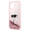Karl Lagerfeld Glitter Karl's Head case for iPhone 14 Plus - pink - Apple Cases - Cases - Techbox