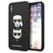 Karl Lagerfeld Saffiano Karl&amp;Choupette Head case for iPhone X/XS - black - Uncategorized Cases (2) - Cases - Techbox